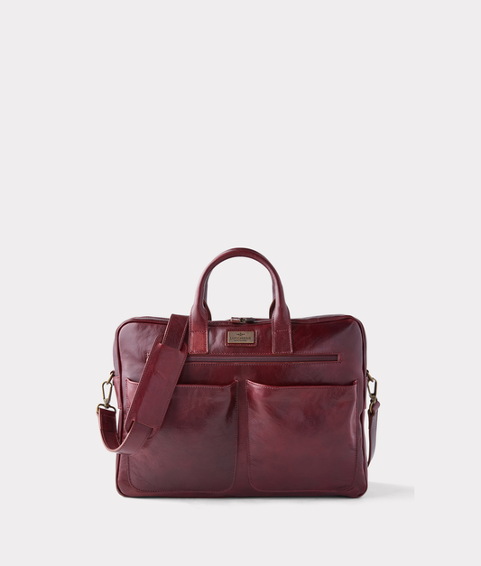 Cosimo Briefcase :: Burgundy