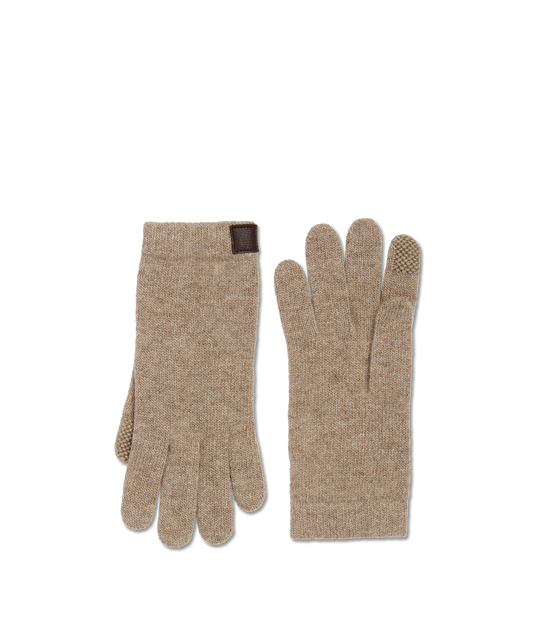 Cashmere Tech Gloves :: Nile Brown