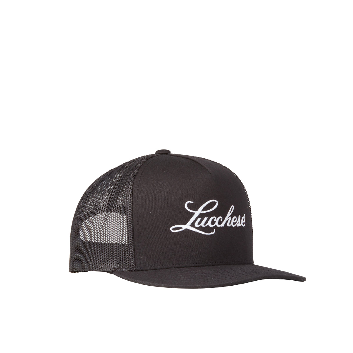 
        Lucchese Script Trucker Cap :: Black