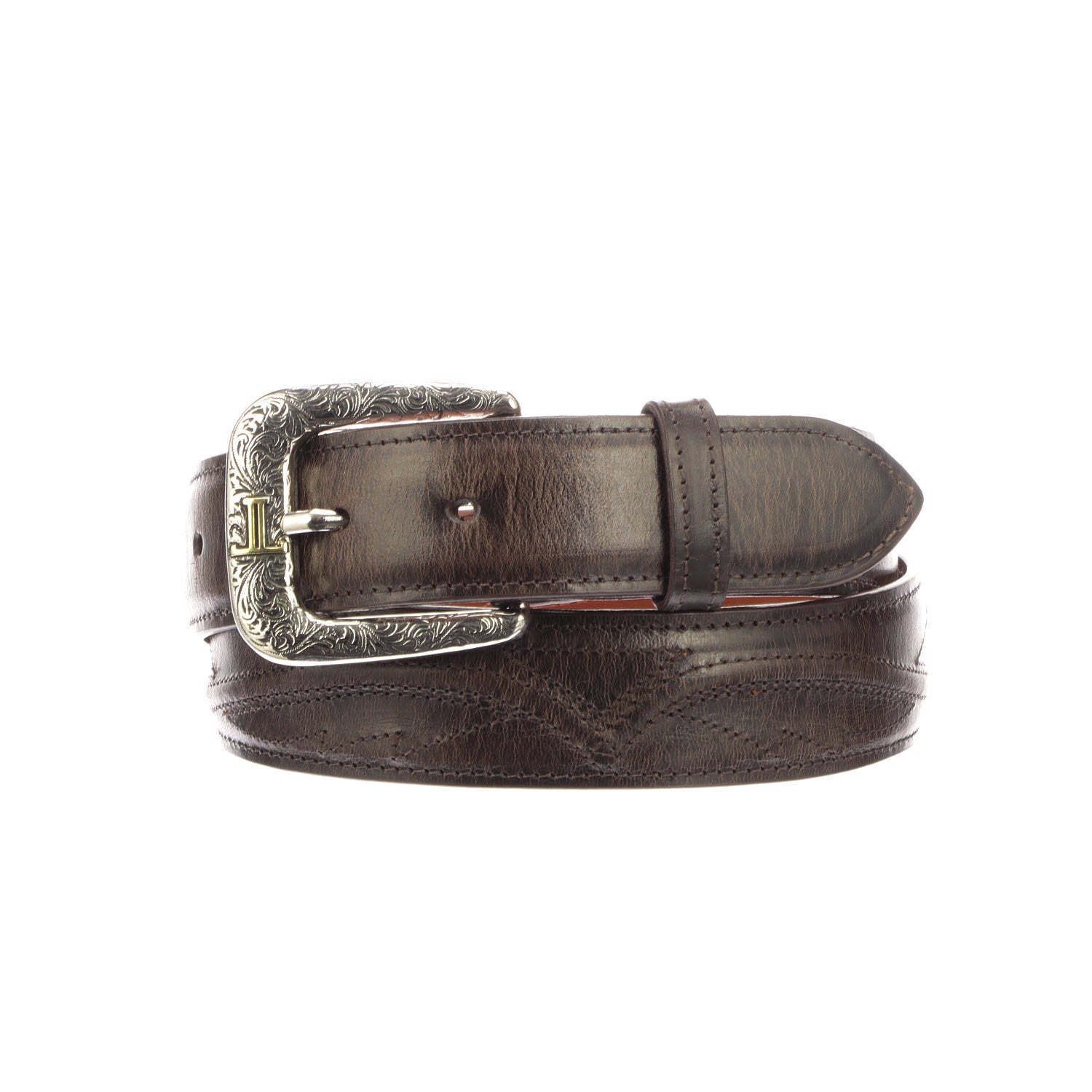 Lucchese Men's Full Quill Ostrich Leather Belt