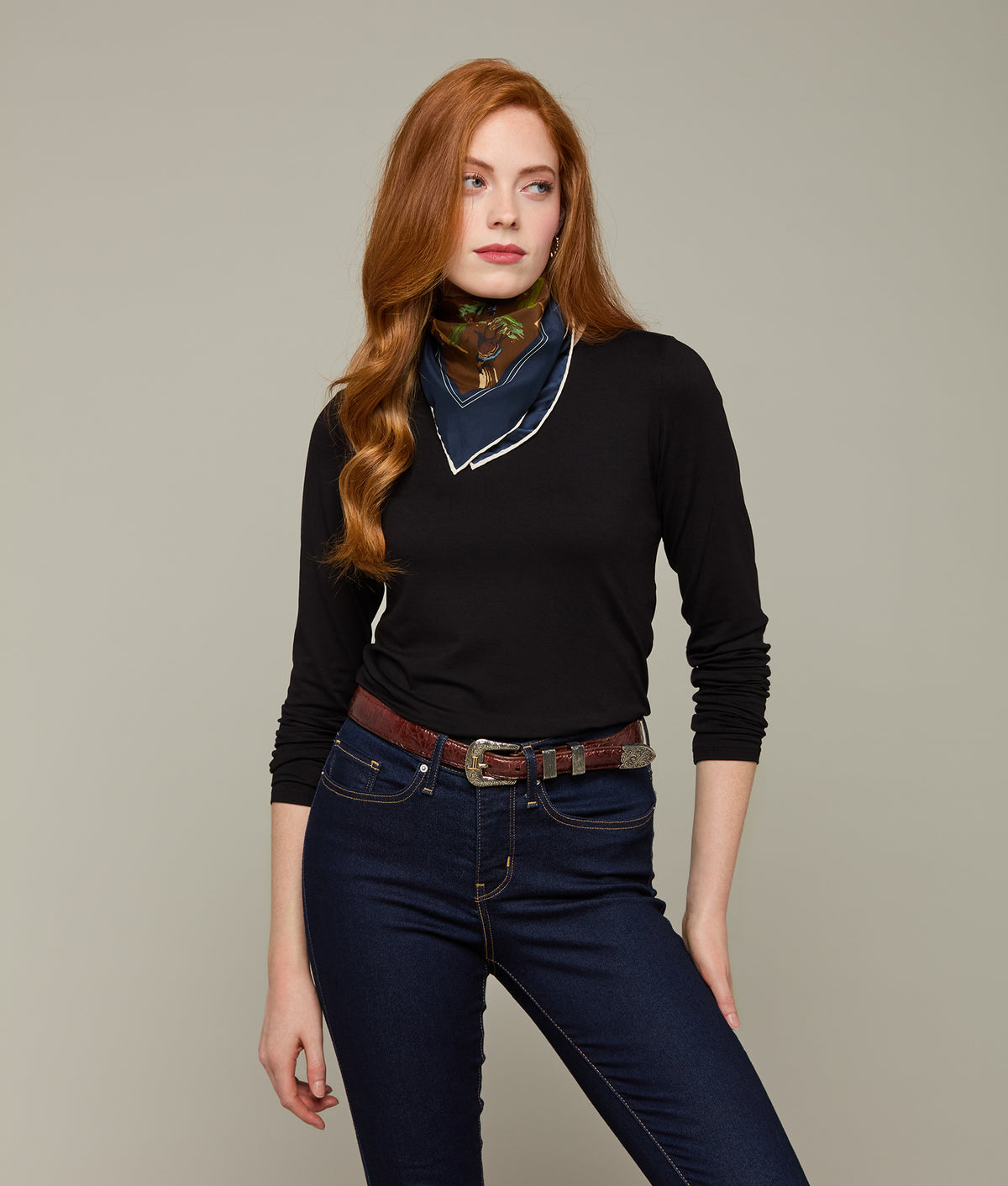 
    Women&#39;s Caiman Tapered Belt :: Sienna