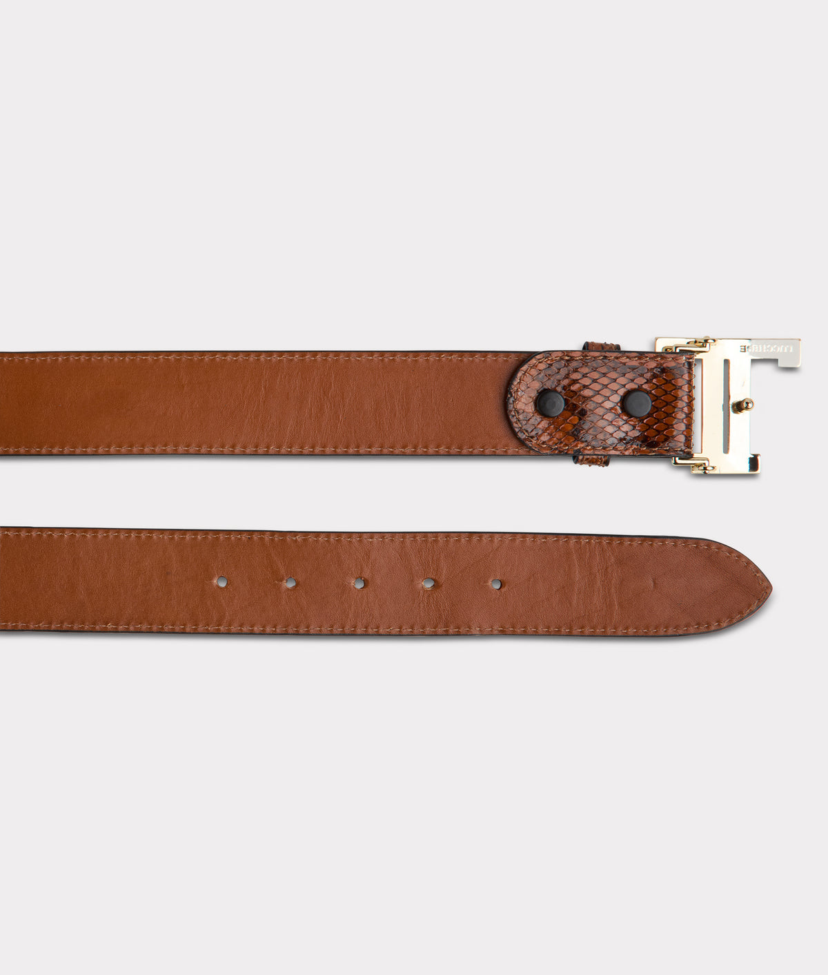 
        Women&#39;s Exotic Mirrored L Belt :: Amber