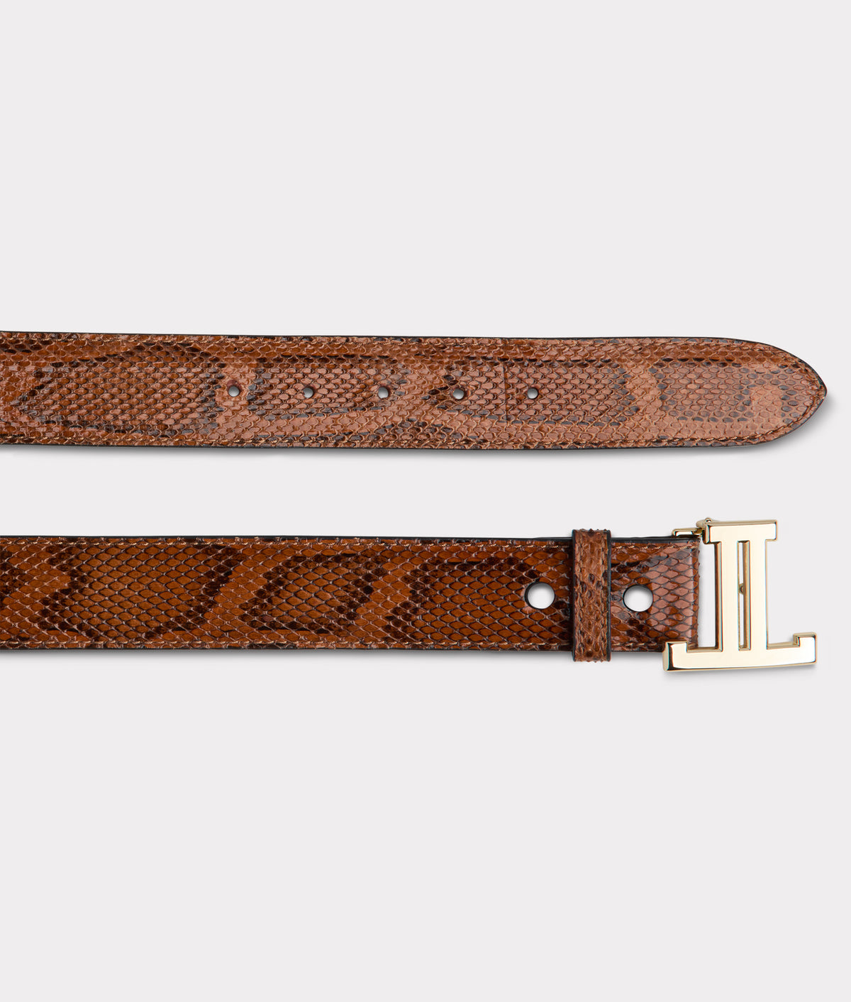 
        Women&#39;s Exotic Mirrored L Belt :: Amber