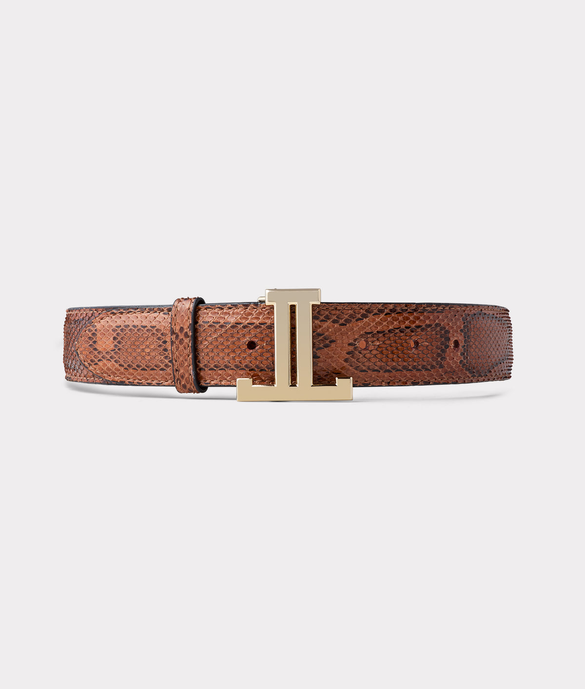 
        Women&#39;s Exotic Mirrored L Belt :: Amber