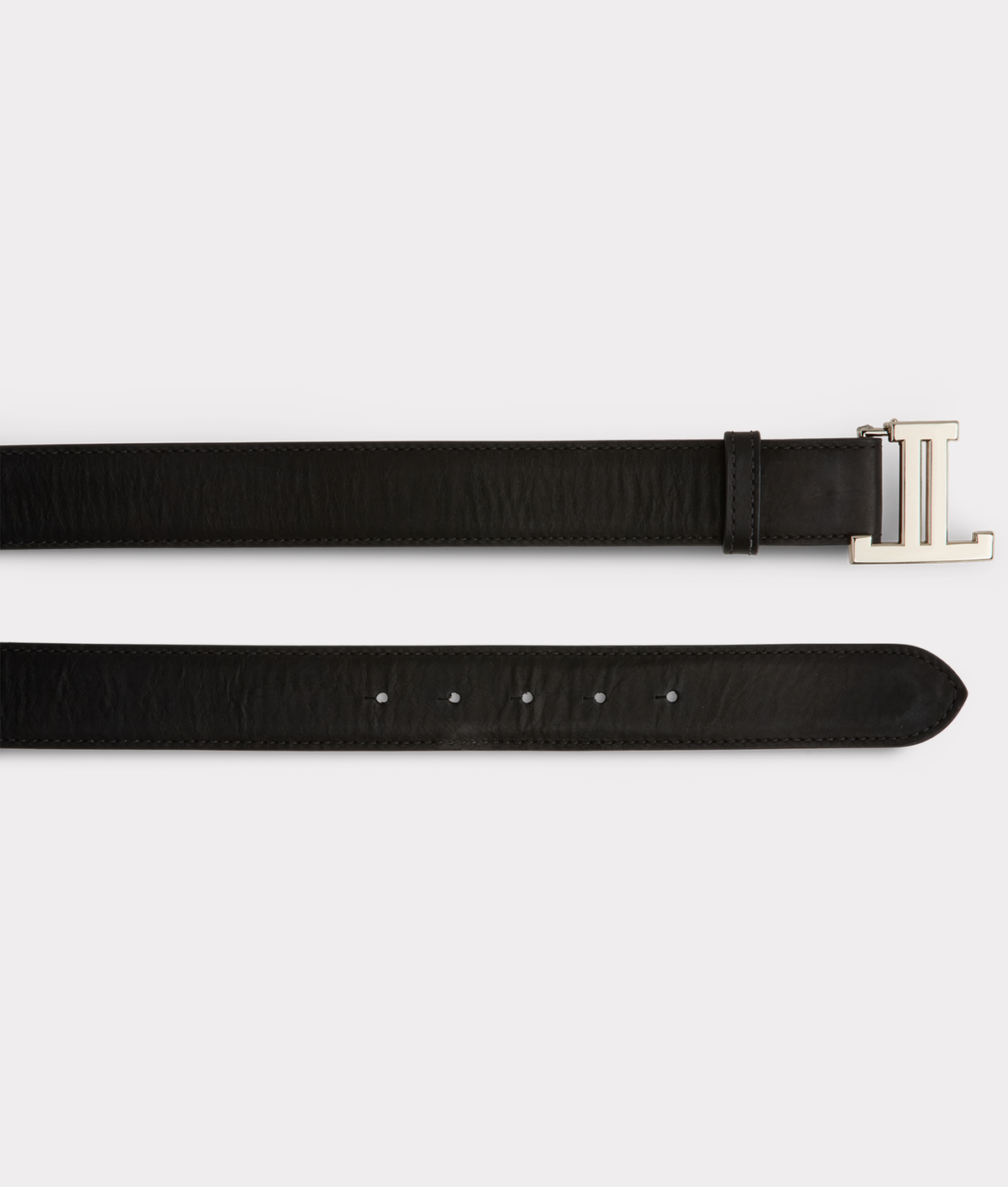 
    Women&#39;s Mirrored L Belt :: Black