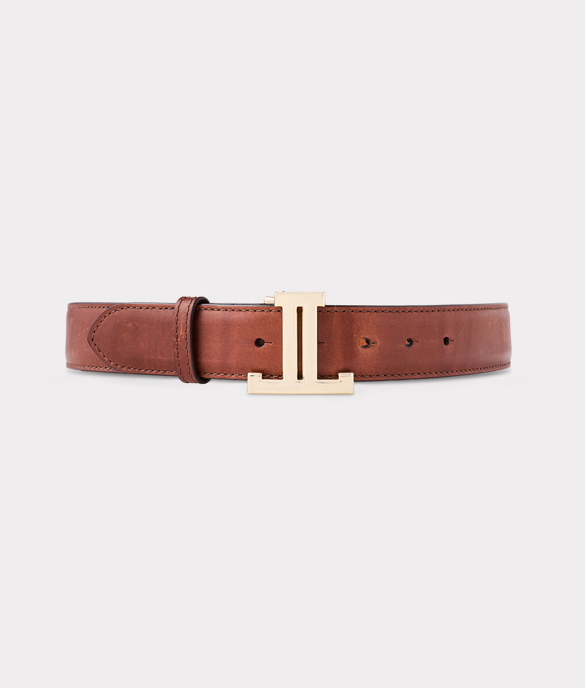 
        Women&#39;s Mirrored L Belt :: Tan