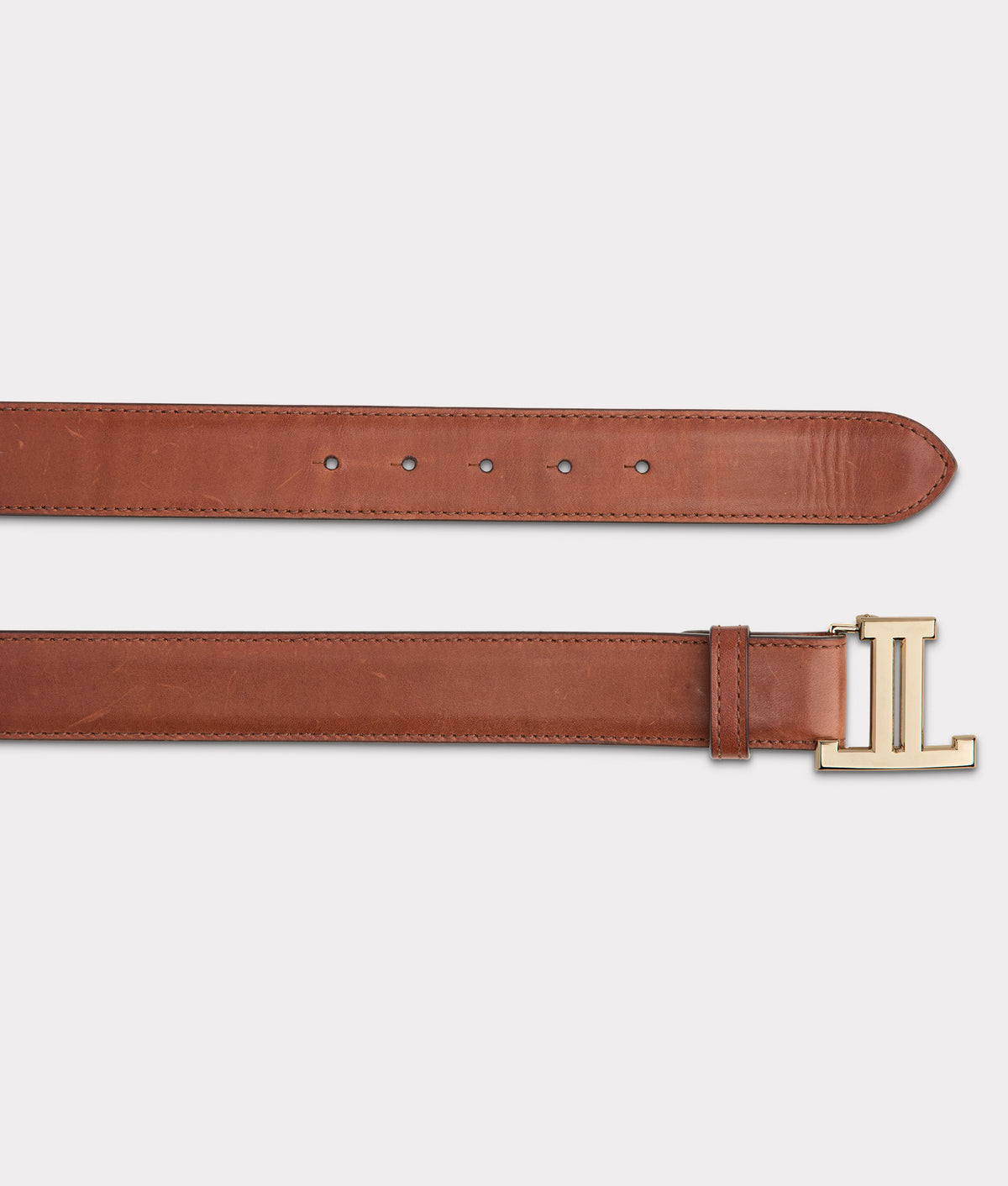 
        Women&#39;s Mirrored L Belt :: Tan