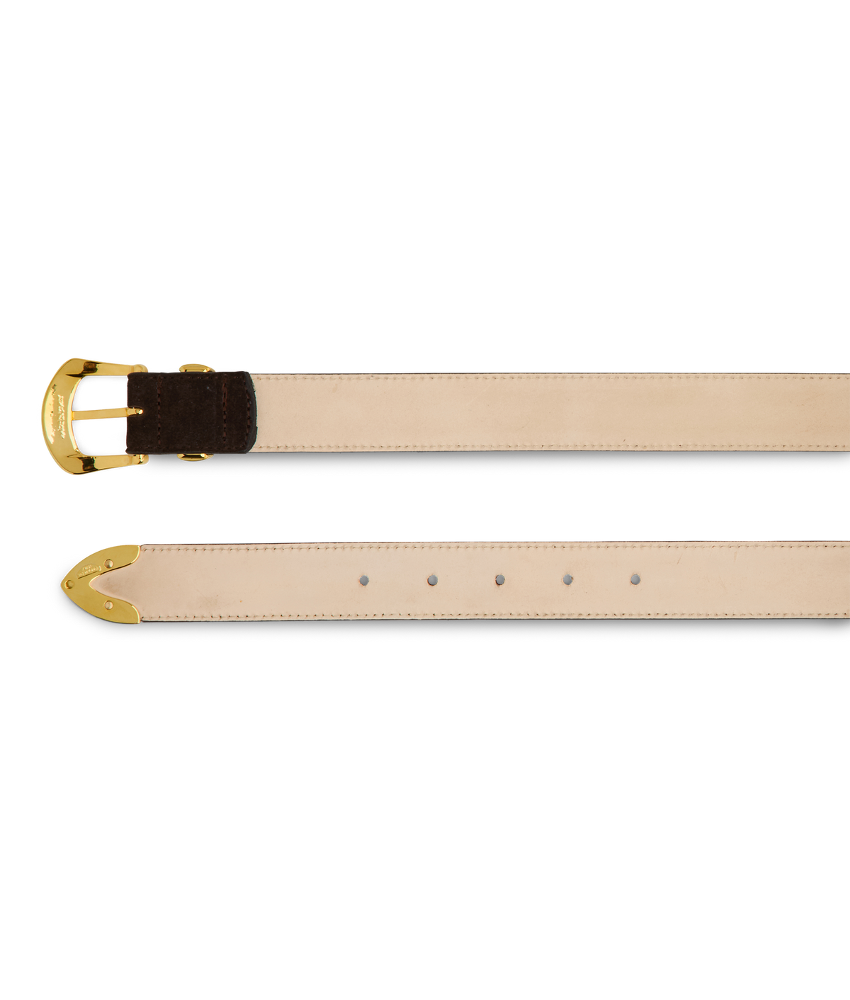 
        Italian 3 Piece Belt :: Chocolate