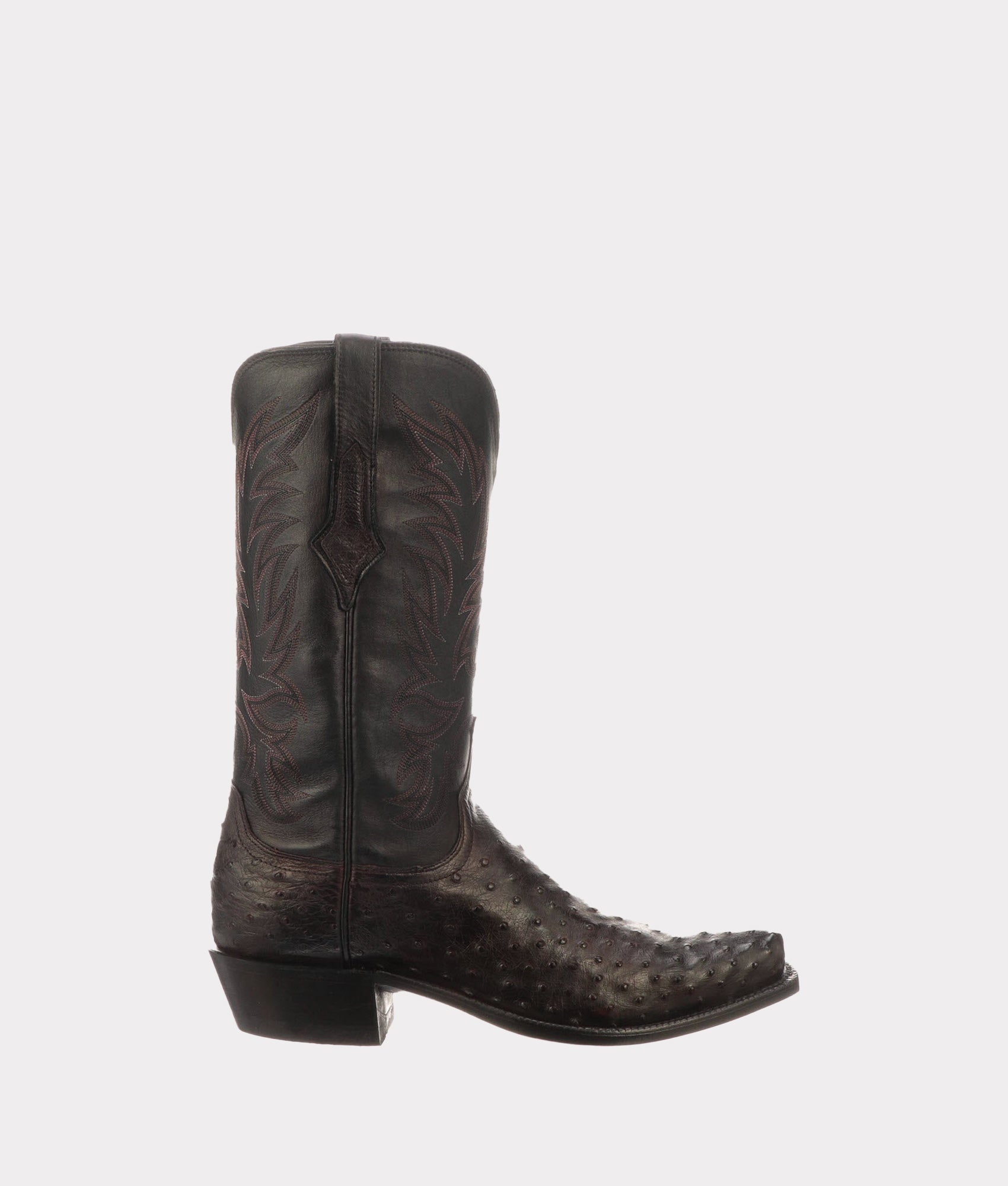 Lucchese black ostrich boots hotsell