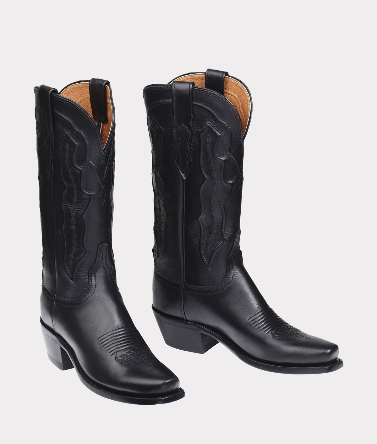 Grace black leather boots hotsell