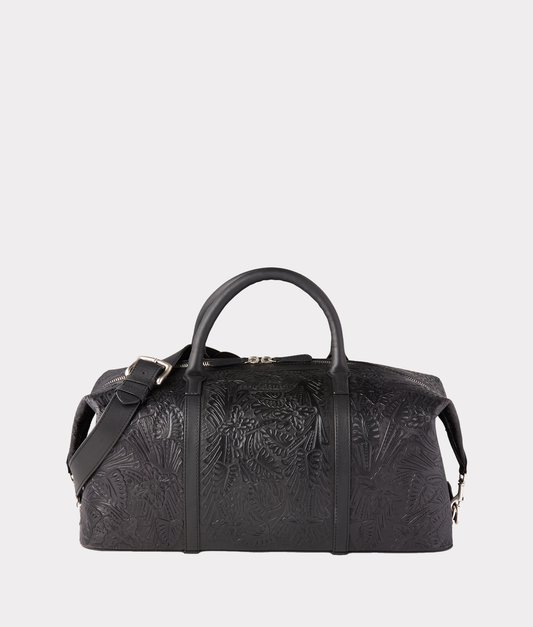 Hand-Tooled Duffle :: Black