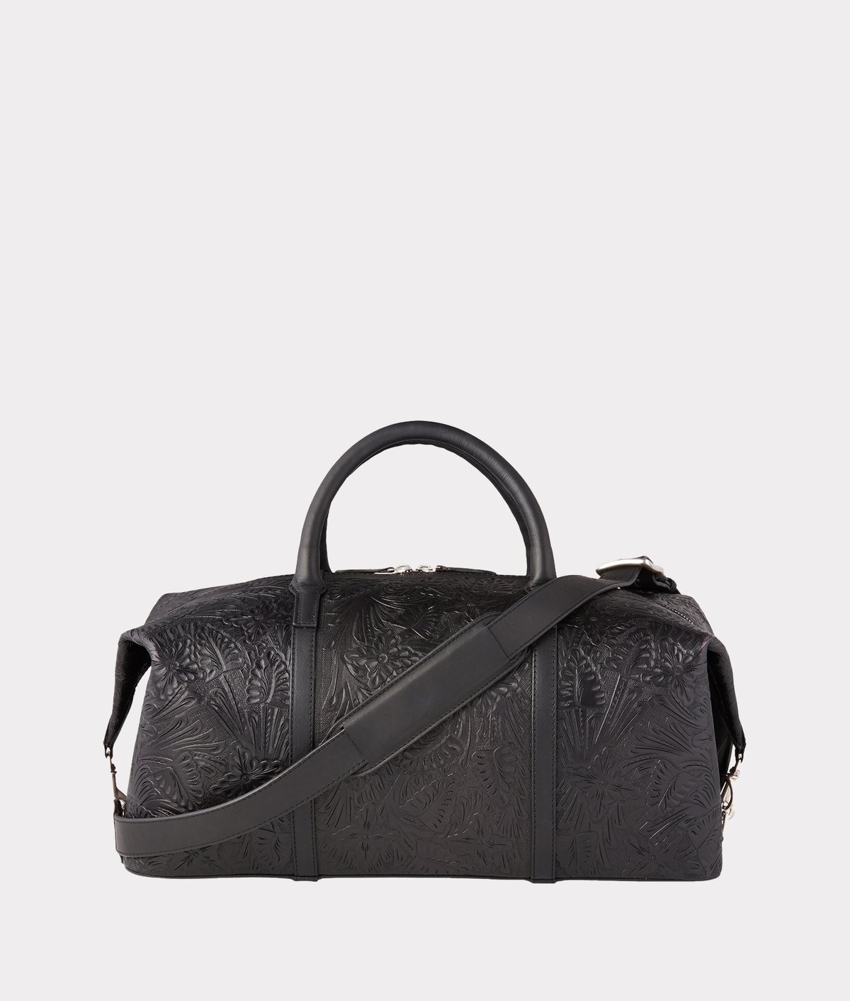 
    Hand-Tooled Duffle :: Black