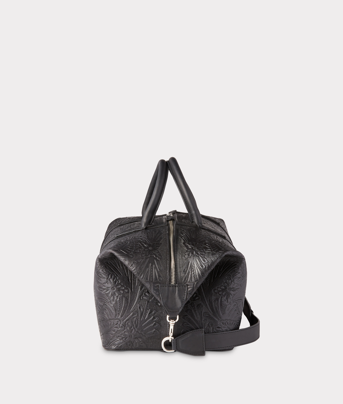 
    Hand-Tooled Duffle :: Black