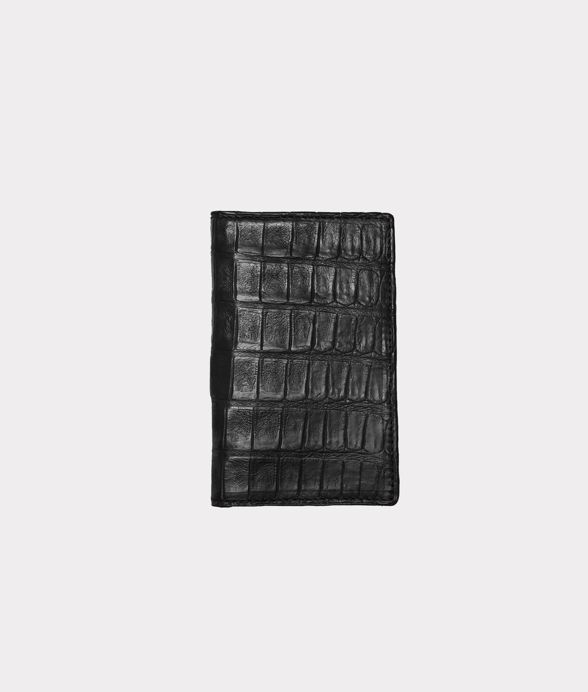 
    Bifold Wallet – Crocodile :: Black