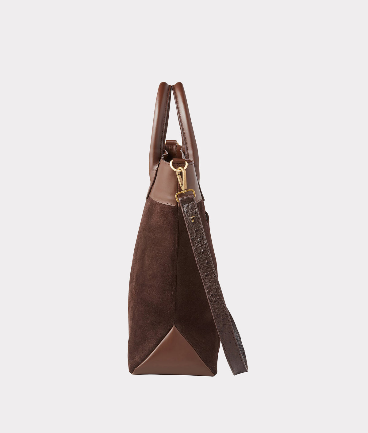 
        Large Lola Suede Shopper :: Chocolate