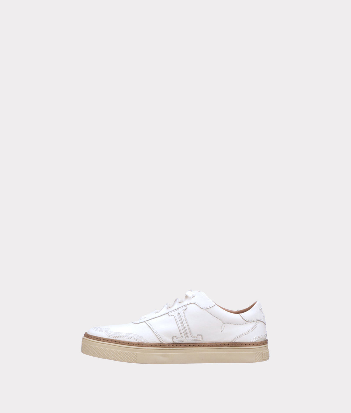 
        Double L Lace Up Sneakers :: White