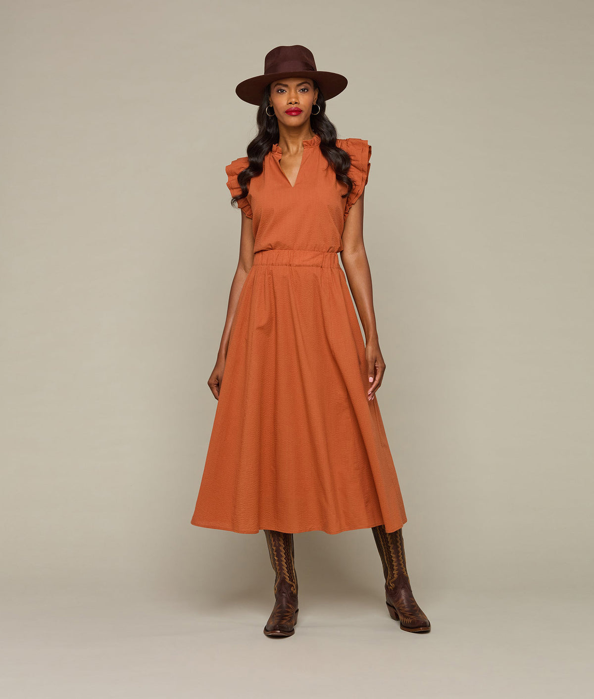 
    Sandy Skirt :: Terracotta