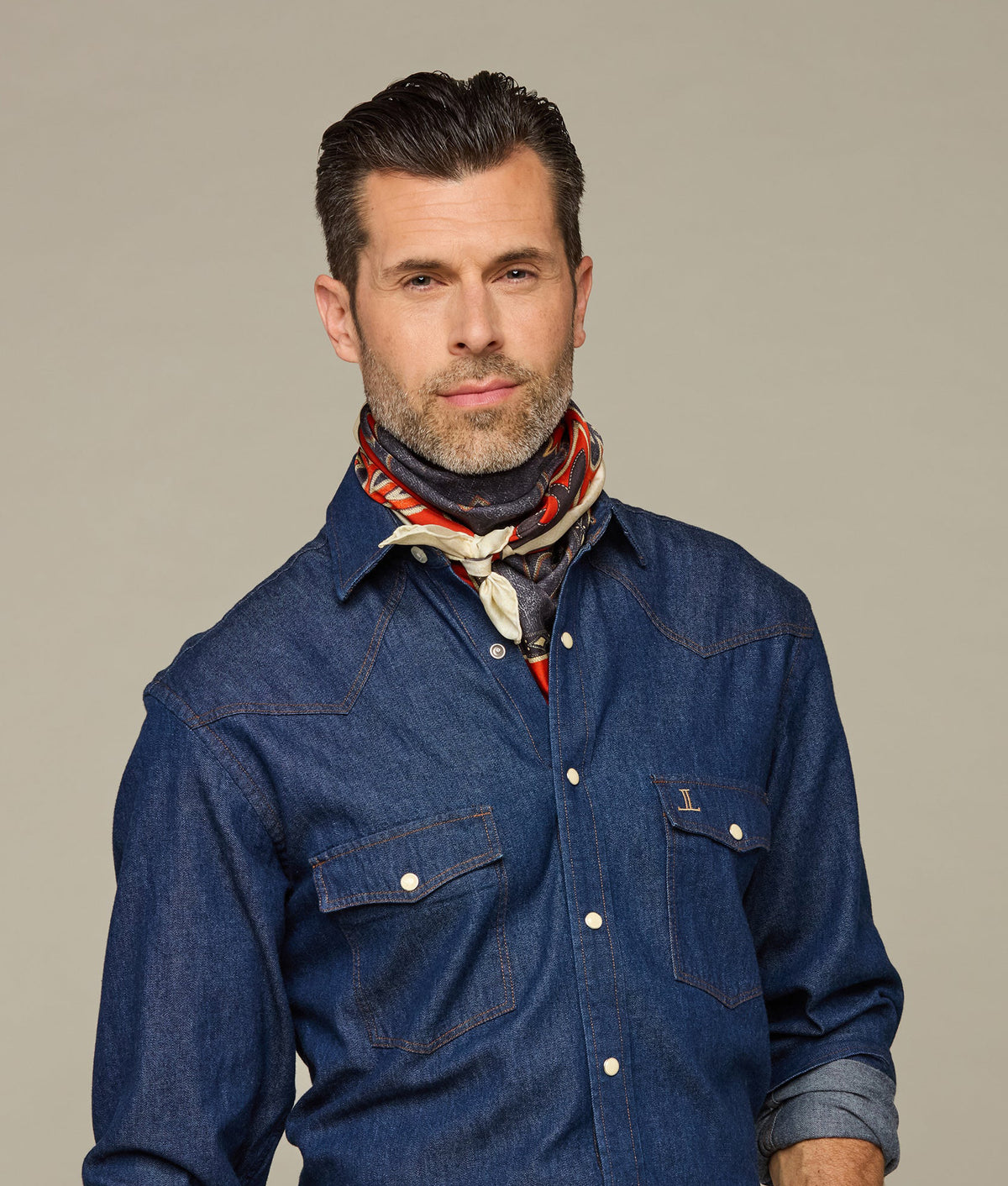 
    Saddle Scarf :: Denim