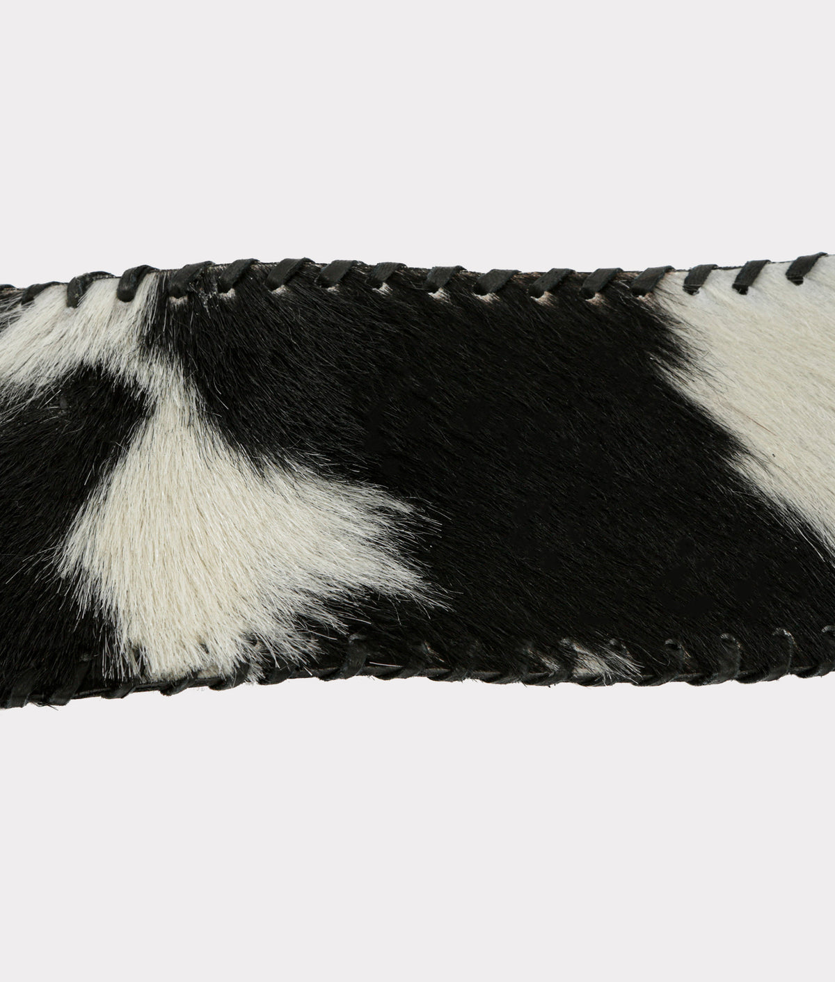 
    Cowhide Belt :: Black/White