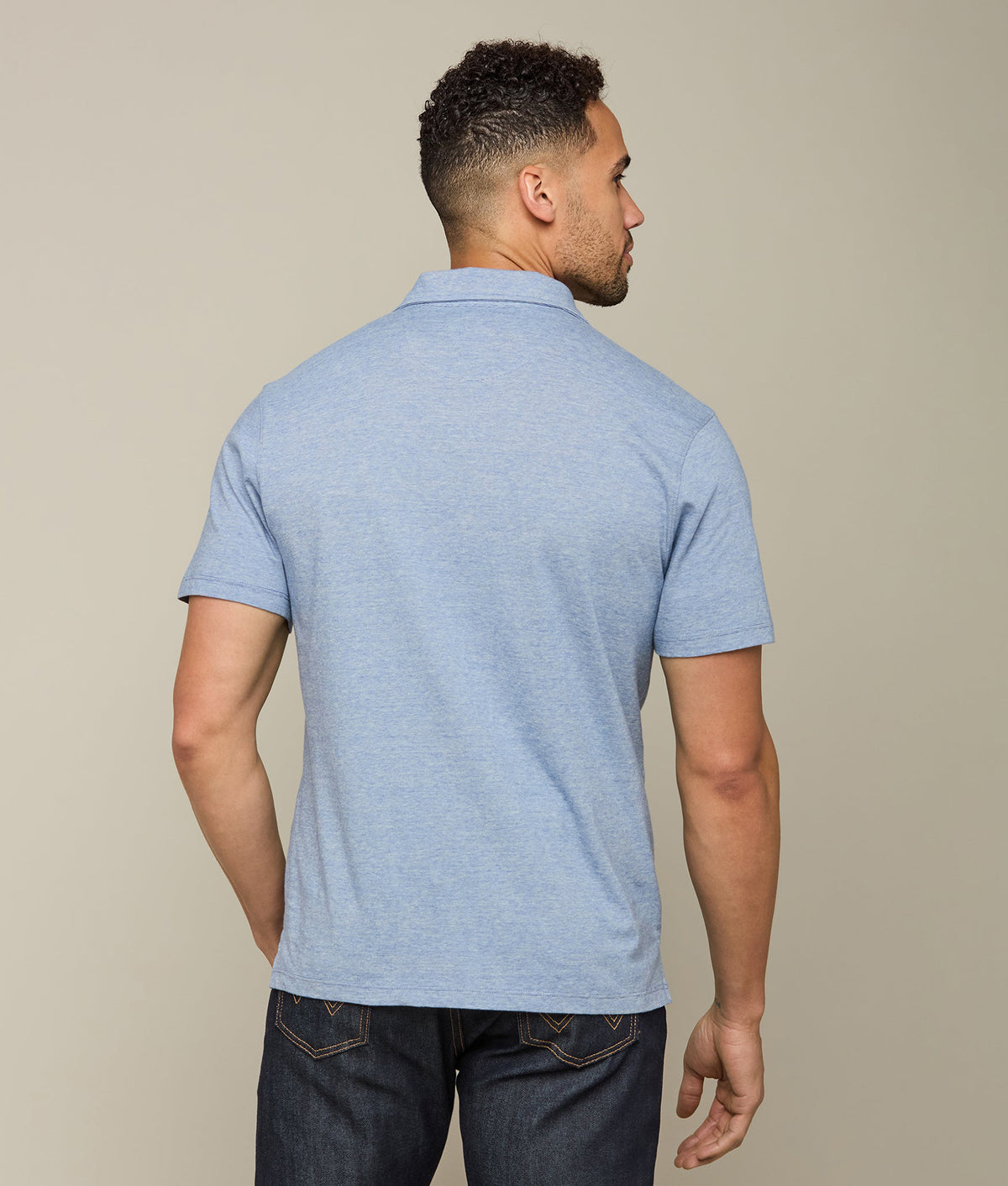 
    Lucchese Pima Cotton Polo :: Blue