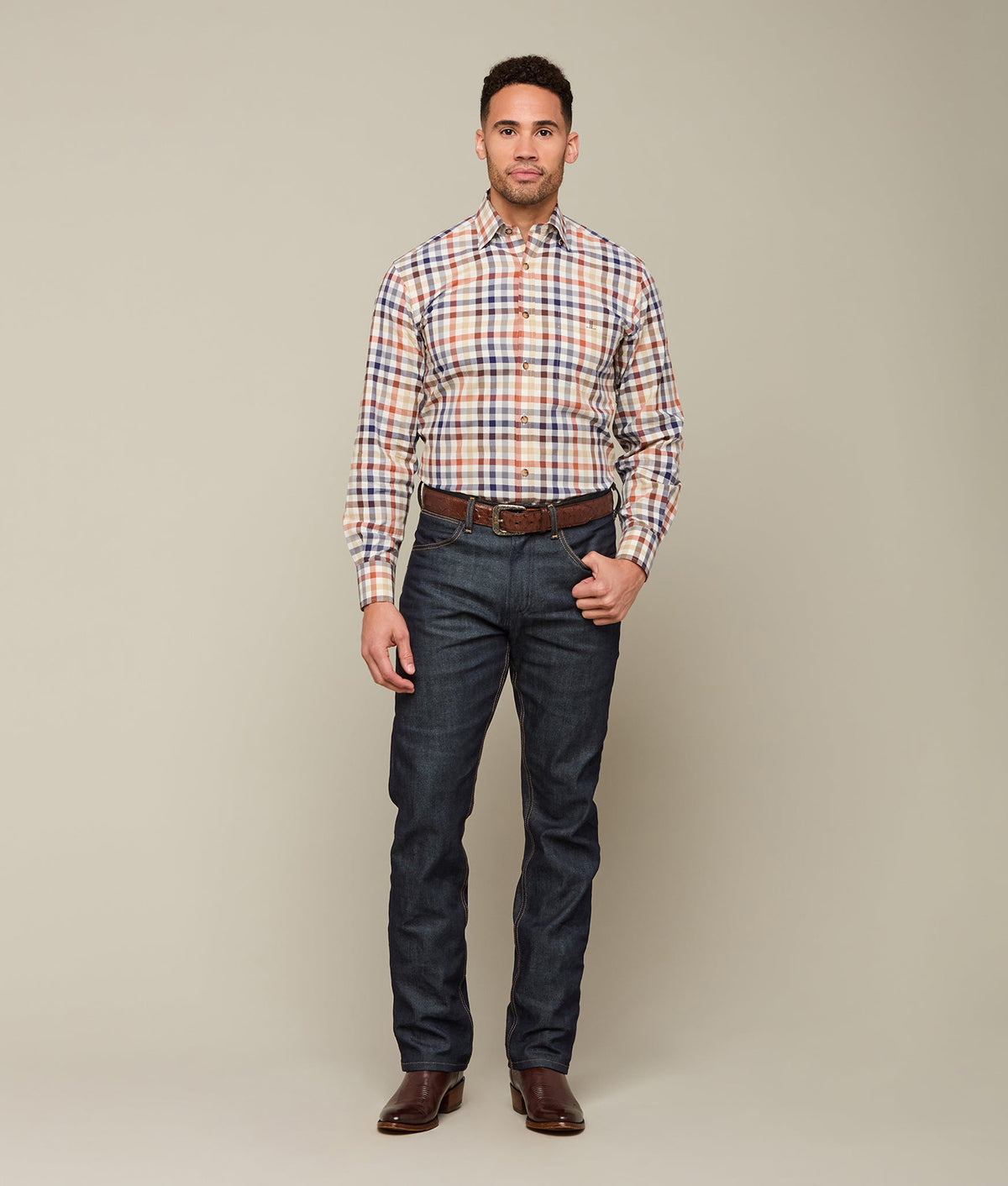 
        San Antonio :: Brown Plaid