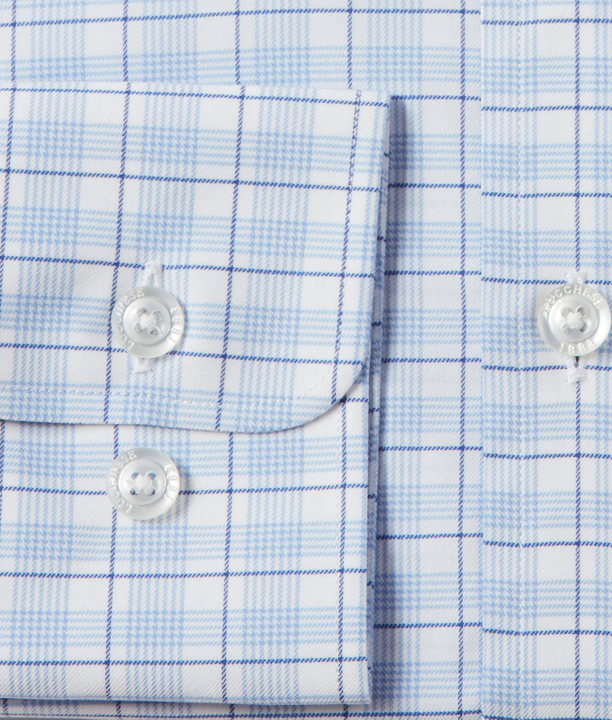 
        San Antonio :: White And Blue Graph Plaid