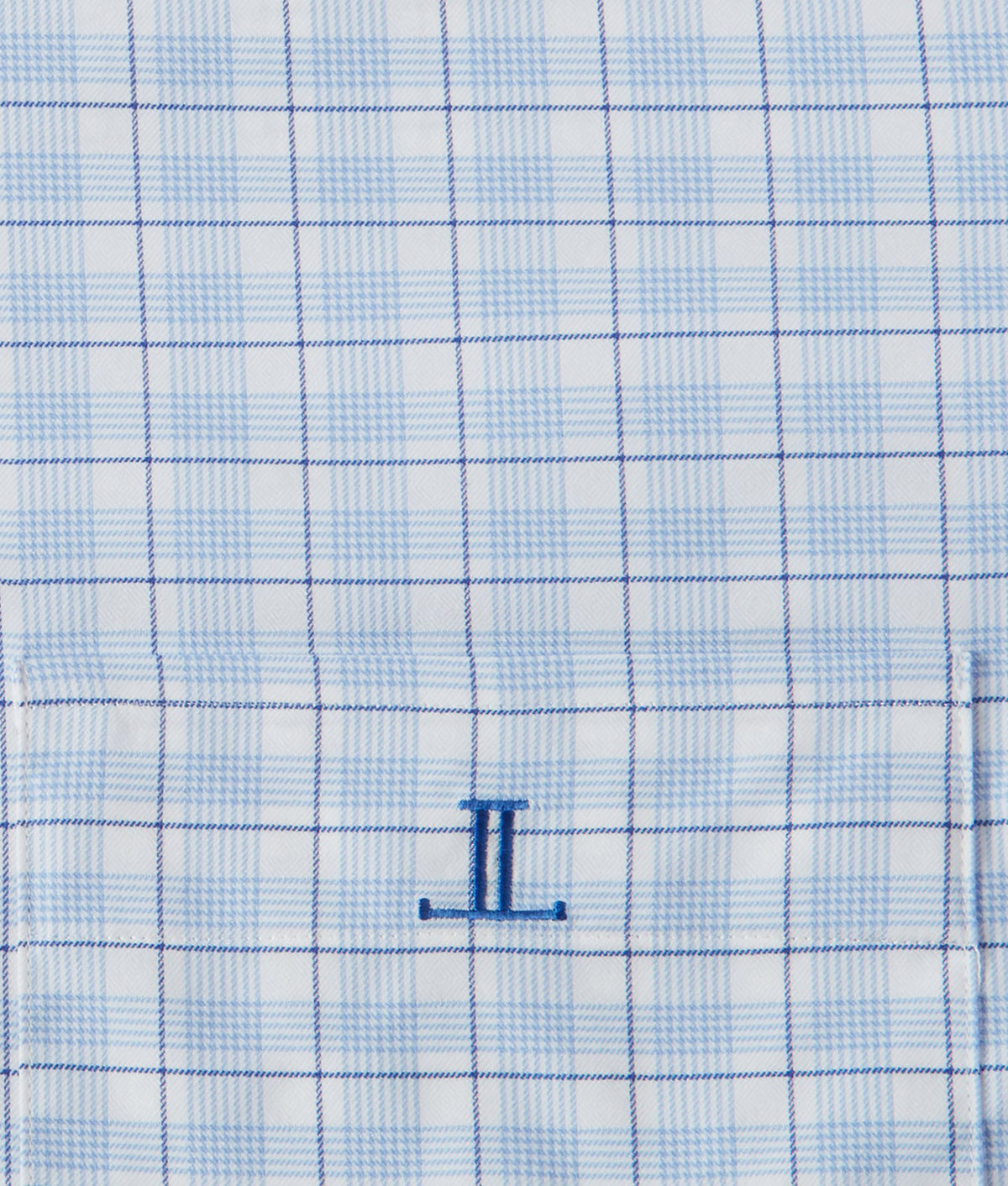 
        San Antonio :: White And Blue Graph Plaid