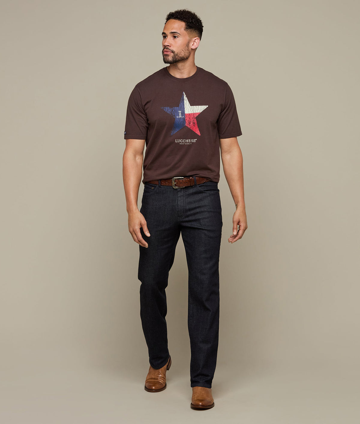 
    Lucchese Lone Star Tee :: Charcoal