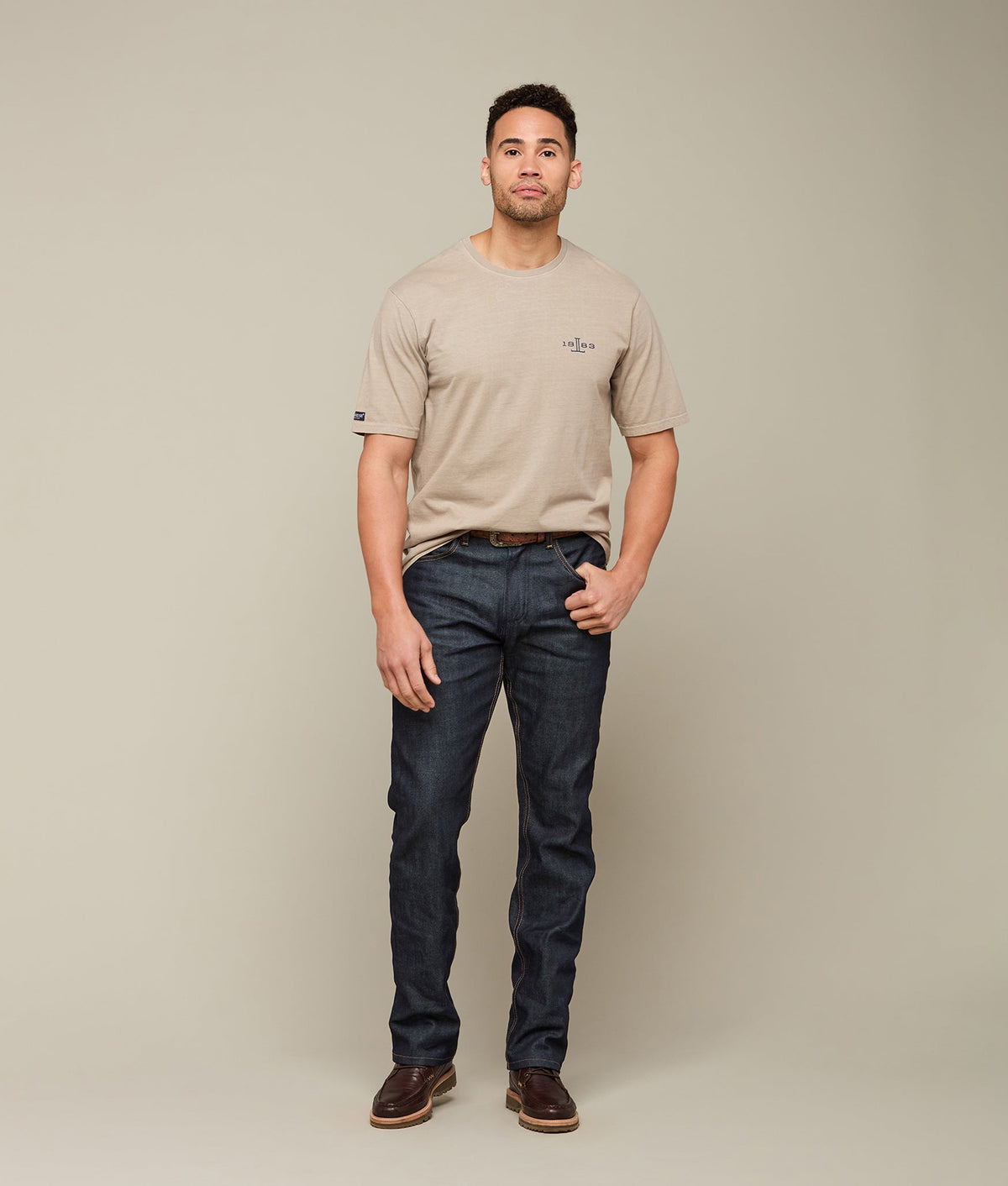 
    Lucchese Heritage Tee :: Sand