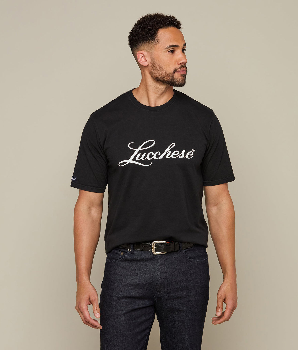 
        Lucchese Script Tee :: Black