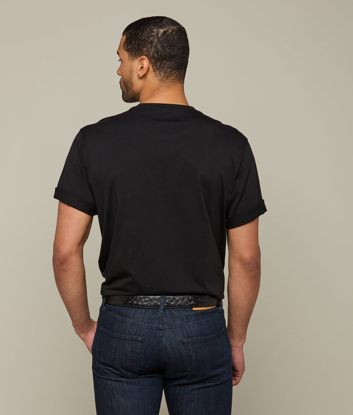 
    Lucchese Pima Cotton Tee :: Black