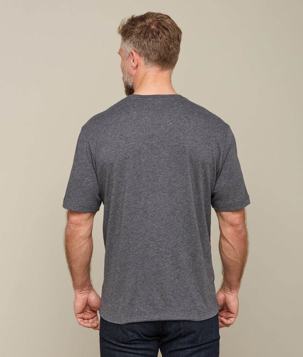 
        Lucchese Pima Cotton Tee :: Grey Melange