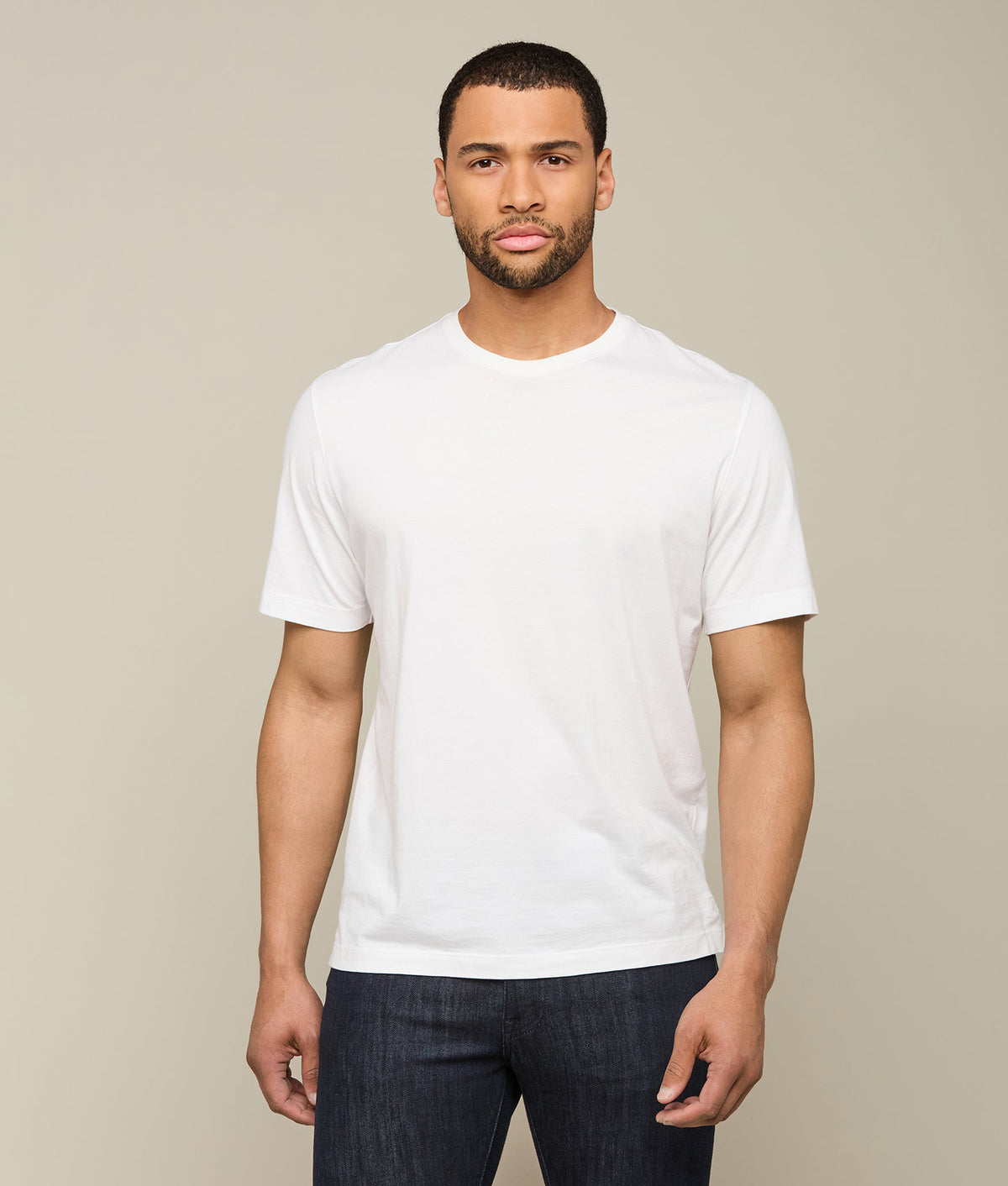 
        Lucchese Pima Cotton Tee :: White