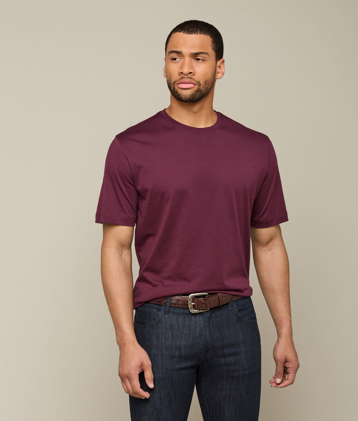 
    Lucchese Pima Cotton Tee :: Purple