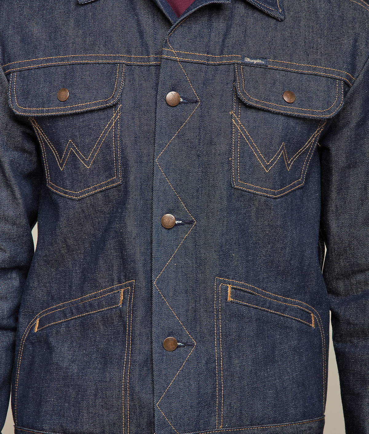 
        Wrangler x Lucchese Men&#39;s Denim Jacket :: Dark Wash Denim