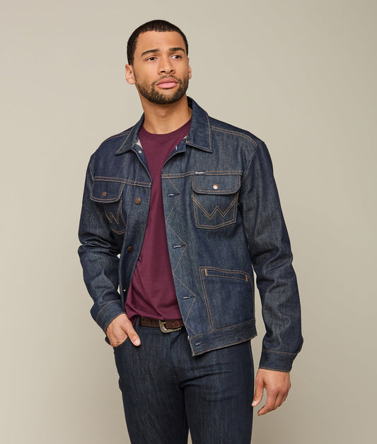 Wrangler x Lucchese Men's Denim Jacket :: Dark Wash Denim