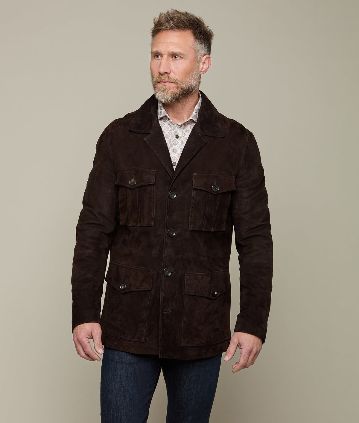 
    Safari Suede Jacket :: Chocolate