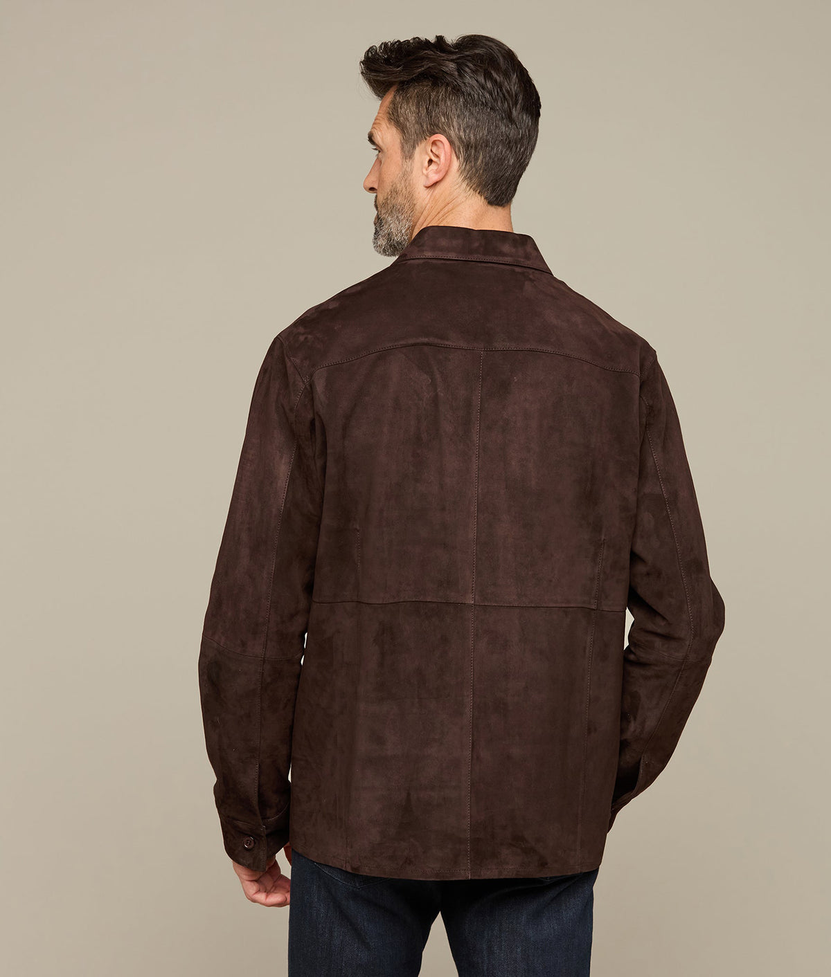 
    Suede Shacket :: Chocolate