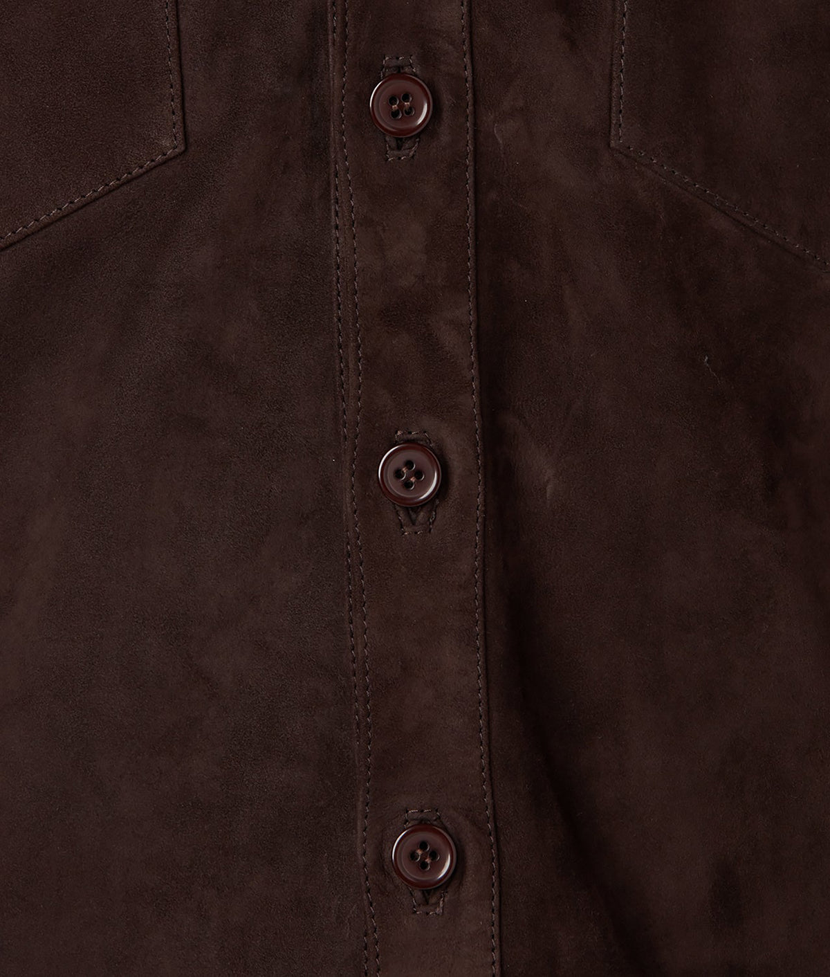 
    Suede Shacket :: Chocolate