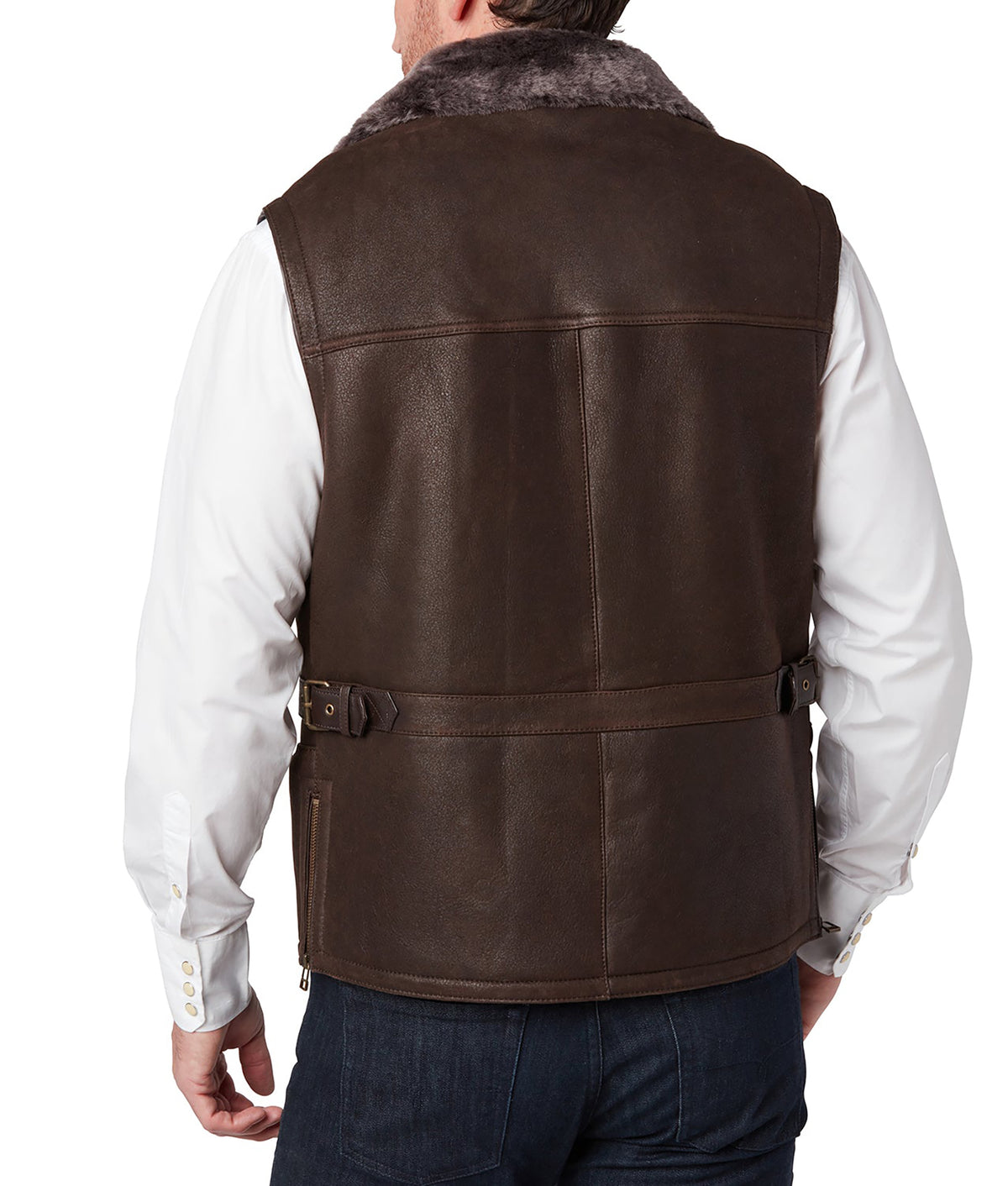 
    Shearling Vest :: Chocolate