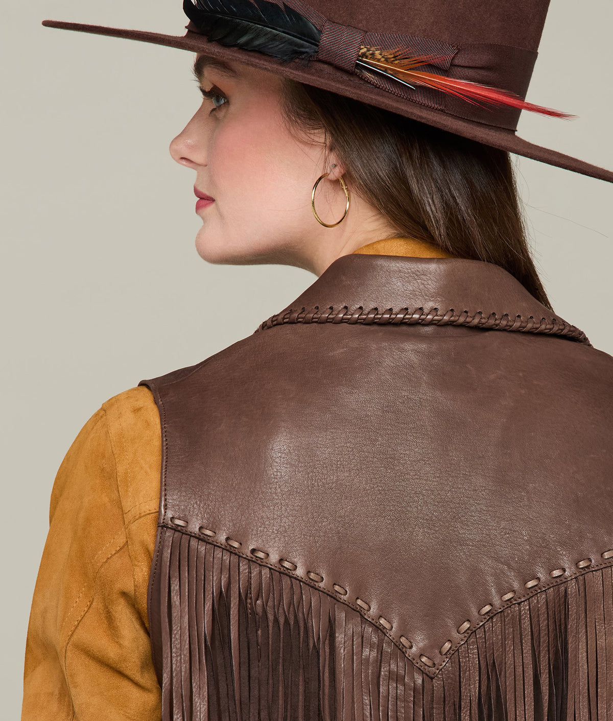 
        Fringe Vest :: Chocolate