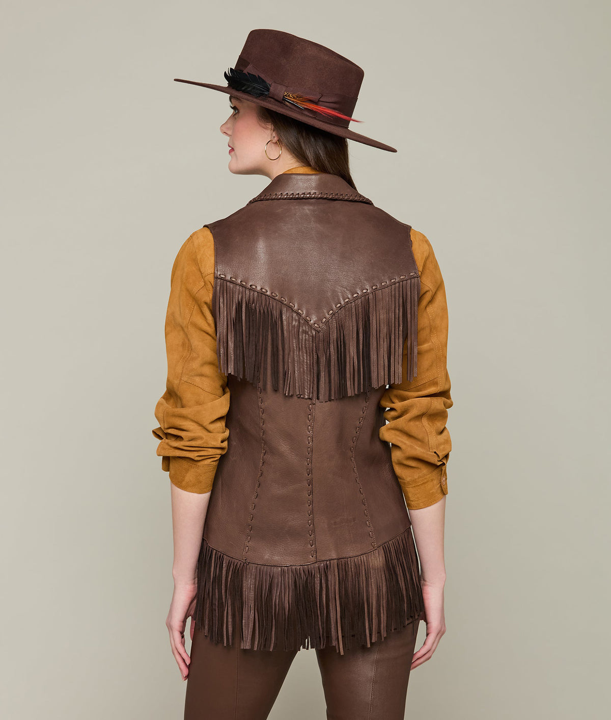 
        Fringe Vest :: Chocolate