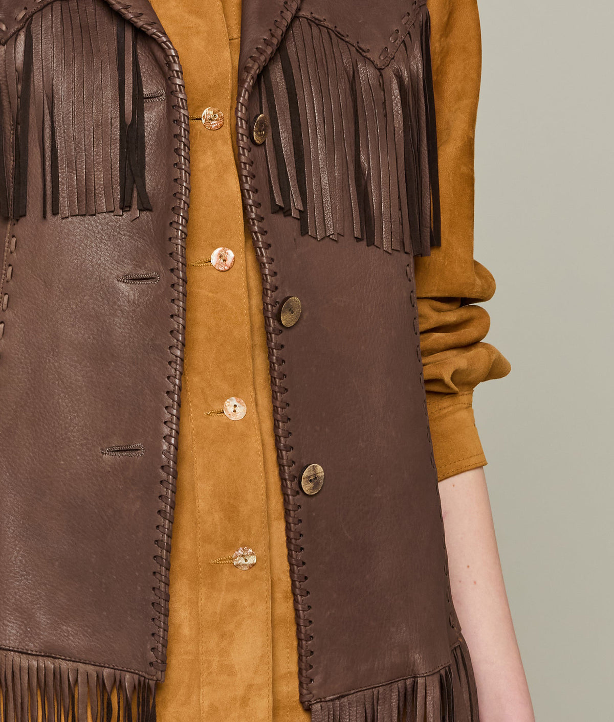 
        Fringe Vest :: Chocolate