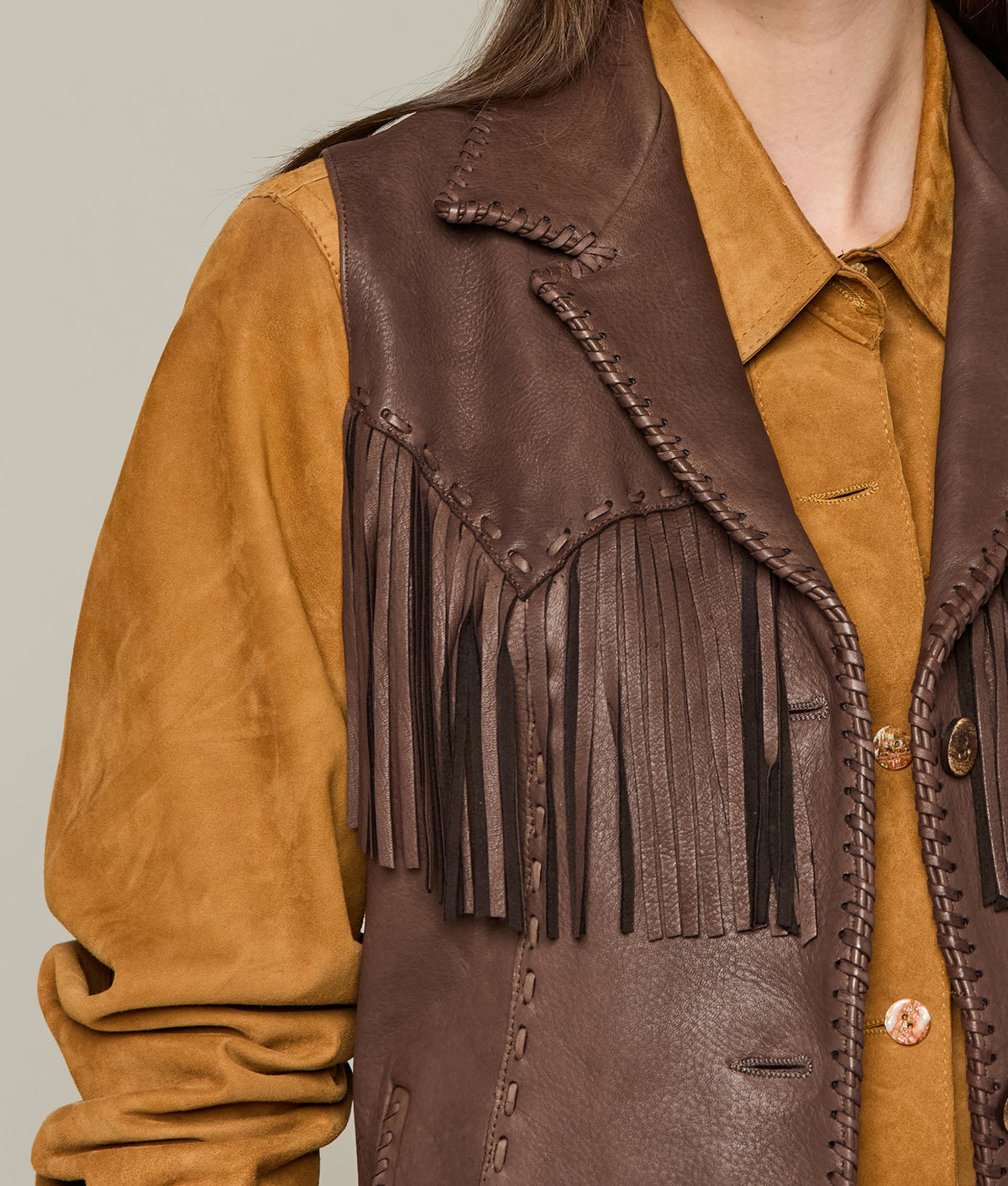 
        Fringe Vest :: Chocolate