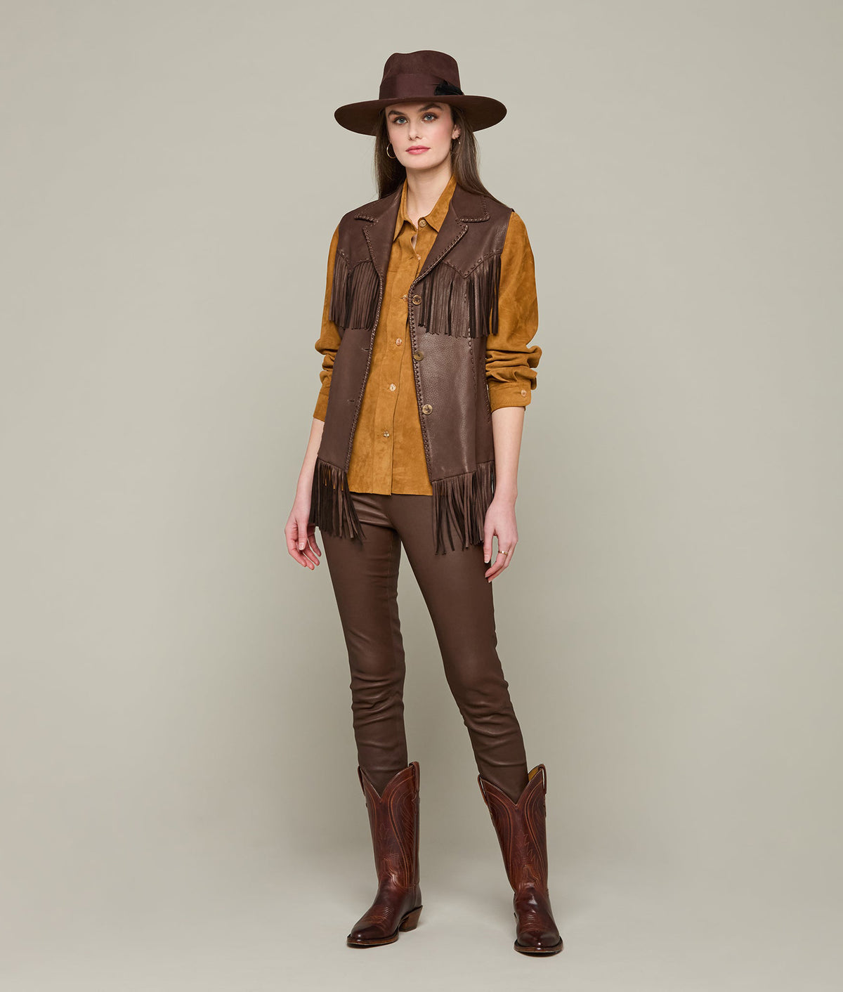 
        Fringe Vest :: Chocolate