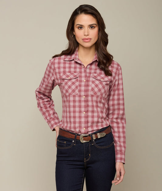 Creede Flannel :: Cranberry