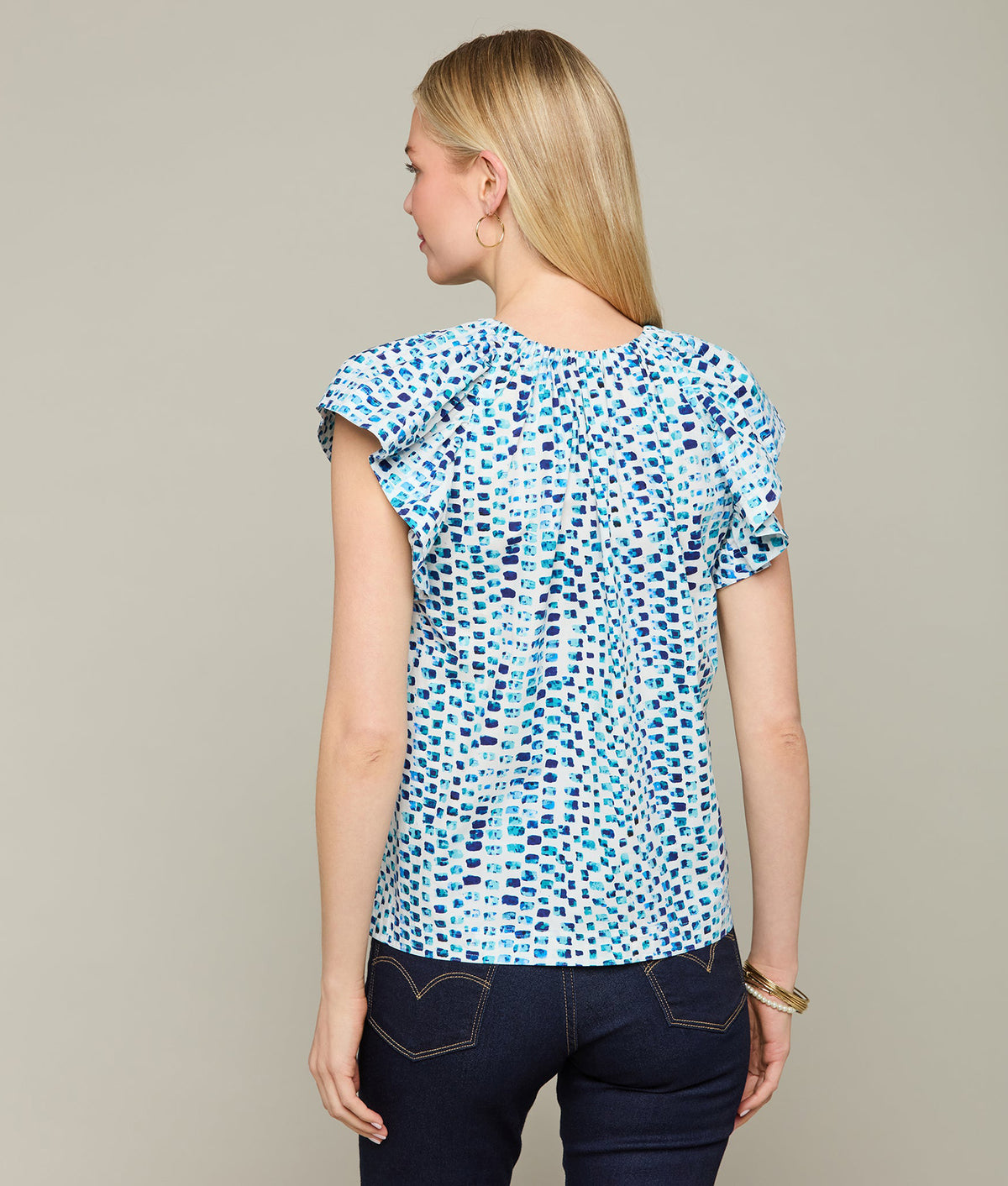 
    Austin Top :: Multi Blue