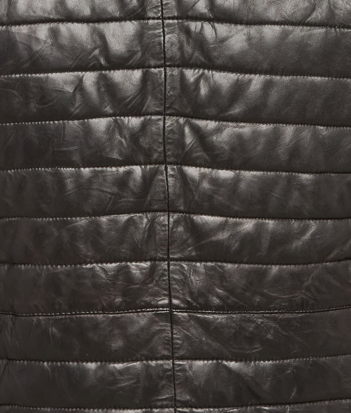 
    Western Yoke Leather Vest :: Black