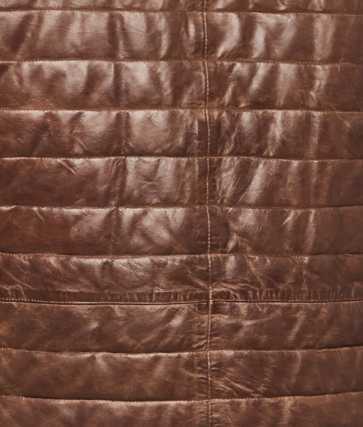 
    Western Yoke Leather Vest :: Cognac