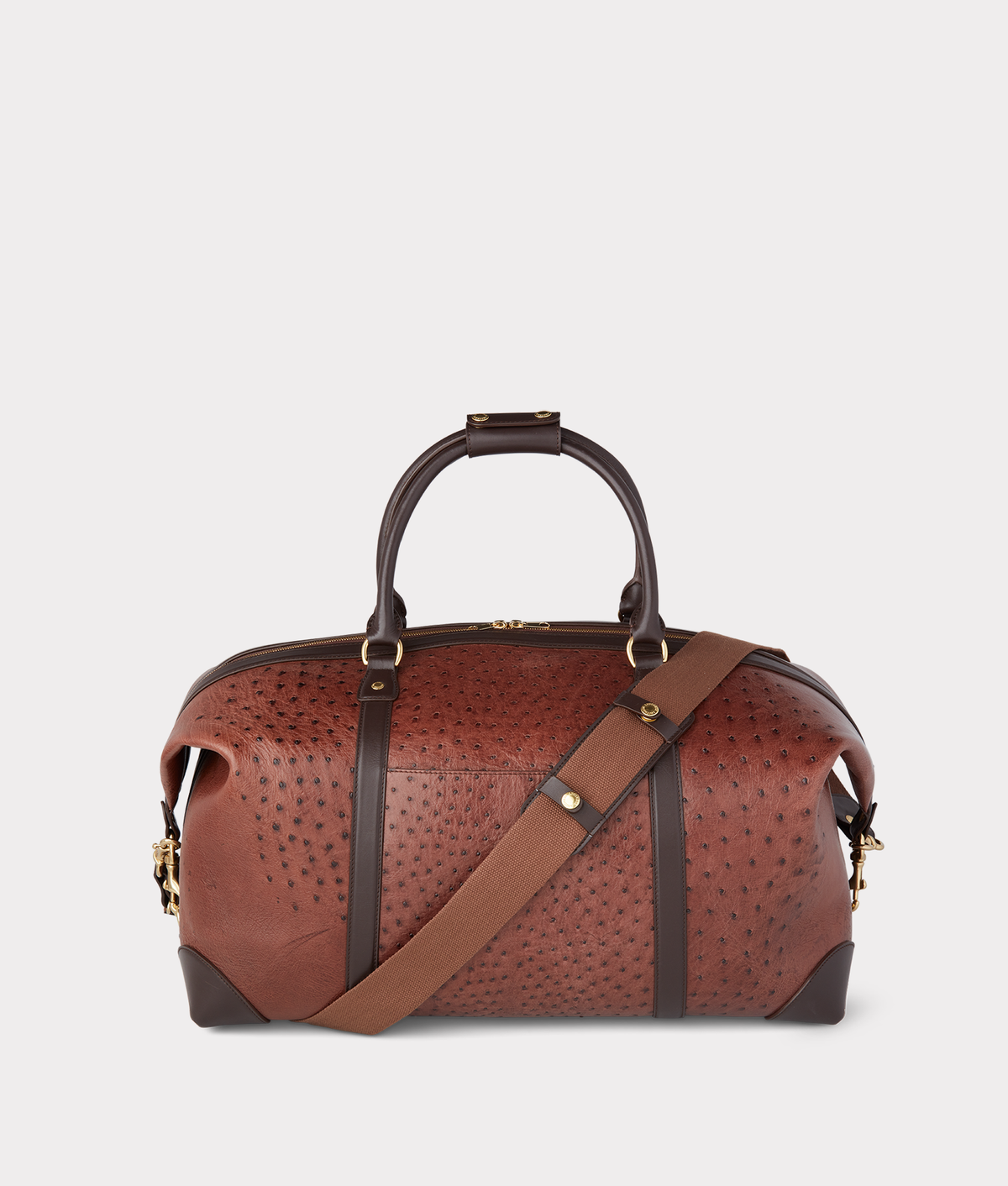 
    Ostrich Duffle - Large :: Chocolate